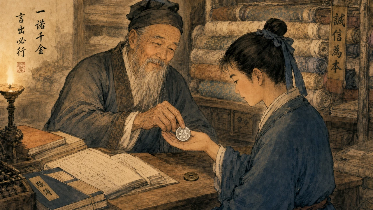 存在箱底的銀幣 插圖