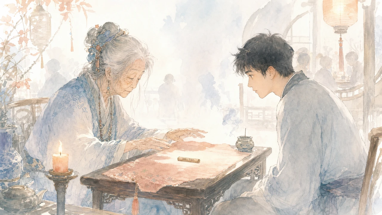 那個只看桌上竹簽的算命婆 插圖
